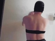 Bolinda Cross - Sissy Dance Practice 1 (stockings, short shorts & black strapless bra)