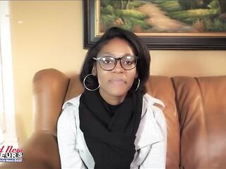 Sylvia Takes His Thick Knob Balls Unfathomable In Her Constricted Black Anal opening!