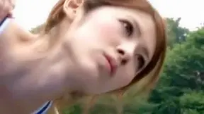 Busty Gymnast Strips Down - Time Stops for This Hot Japanese Scene!