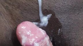 Riding face and cock till he cums on my pussy