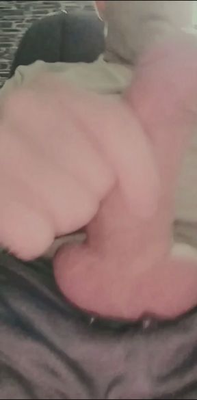 Jerking off with a half hard