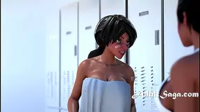 Busty Babe Showdown: Steamy Lesbian Wrestling Scissoring Aftermatch