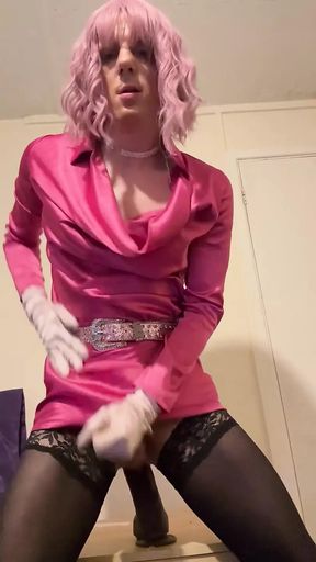Jess Silk Rides Dildo