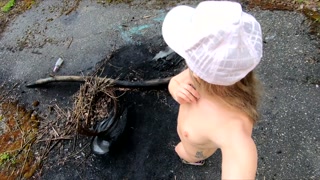 Selfie Naked Walking