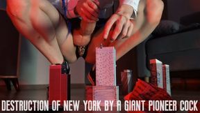 Destruction of New York by giant pioneer futa