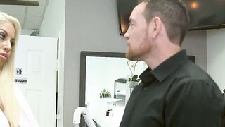 Romeo Price hammered his boss bitch Bridgette B in the salon