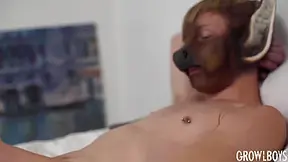 Cute Furry Twink Jerking His Big Cock And Sprays Cum