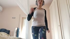Chantal Channel sweat during a real fitness session