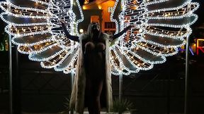 Naked Angel Monika Flaunts Big Tits in Public Sochi Stroll