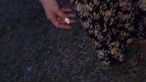 Public outdoor tease...