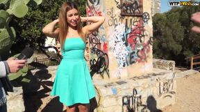 Hot babe is in the mood for sex with a stranger, or even two of them