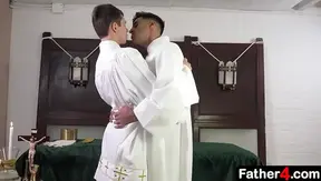 First Confession Turned Sinful Affair: Young Altar Boy Meets Lustful Priest – 18+