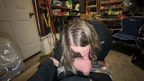 Sneaky Garage Sex, Peeing and Amazing Orgasm