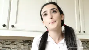 Petite teen virgin begs for cock and gets creampied