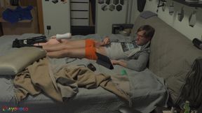 Fucking My Cock with Fuck Machine and Cumming From It!