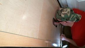 ”Overhead View of Gloryhole Dick Sucking”