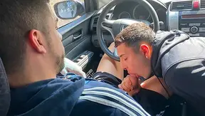 Uriel Simon Rides Hard — Hot Latino Blowjob for Horny Driver – 18+