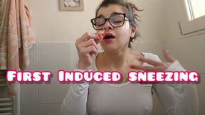 First Induced Sneezing Ever