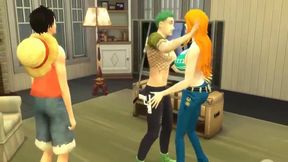 Nami Gets Fucked Hard by Zoro in This Hentai Parody - Big Boobs and Anal Action