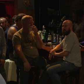 Ripped Stud with a Giant Cock Get Used in a Crowded Bar