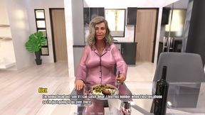 Grandma’s House 3 - Misses William Reveals She’s Nude Under the Bedsheet
