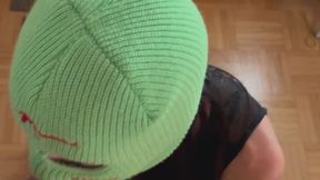 Masked blowjob