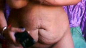 Horny as fuck granny Sonia strips and plays with her clam on webcam