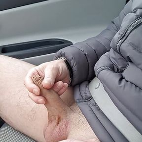 Handjob while driving