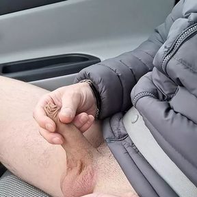 Handjob while driving