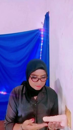 Hijab Teacher Checks and Disciplines Student's Cock