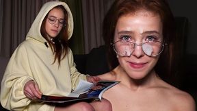 he cums like a horse - she should have worn safety glasses