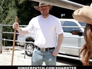 GingerPatch - Ginger In Cowboy Boots Gets Cocked