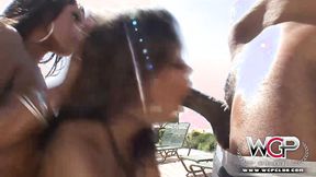 ”Melody Nakai & Baby Cakes are two sexy ebony babes ready for action”