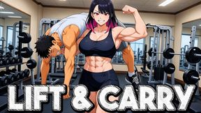 Fireman's Carry Domination - Rika Throws You Over Her Shoulder In Victory