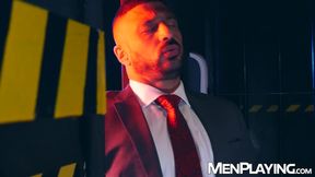 Classy businessmen Dani Robles and Marco Napol mutually raw breed