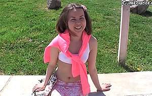 Petite russian rita jalace gets a cock deep in her little ass
