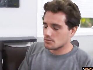 Insatiable brunette hair mother i'd like to fuck with large, firm titties is riding a punk hard penis on the floor