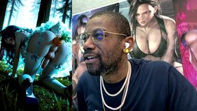 transgender bunny cosplayer hands free cumming with a carrot stuck up her tasty slutty ass hole, ai generated
