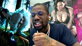 transgender bunny cosplayer hands free cumming with a carrot stuck up her tasty slutty ass hole, ai generated
