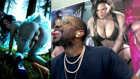 transgender bunny cosplayer hands free cumming with a carrot stuck up her tasty slutty ass hole, ai generated