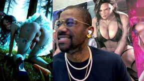 transgender bunny cosplayer hands free cumming with a carrot stuck up her tasty slutty ass hole, ai generated