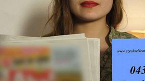 ”Karolina's first porn casting”