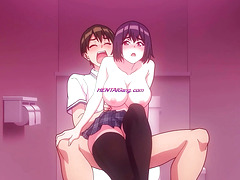 Classmate Fucks Horny -Censored- on School Toilet ○ HENTAI UNCENSORED (SUBBED)