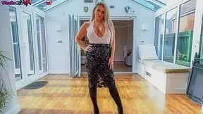 Sexual Commision - Busty Blonde Real Estate Agent Stripping