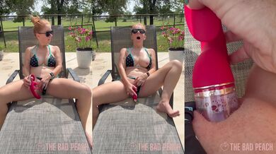 Cum vibe with me pool side