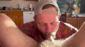 Sucking Off A Handsome Hairy Friend