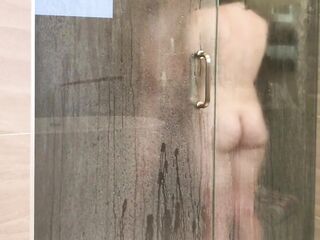 Nasty Teen Step Sister and Step Brother screw in shower whilst parents are downstairs