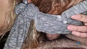 Blowjob and cum in her face