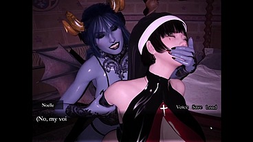 Resonance [ FUTANARI HENTAI Game PornPlay ] Ep.5 first anal active and passive sex for that virgin futanari nun