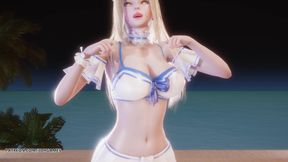 [mmd] Chung Ha - Sparkling Ahri Sexy Striptease League of Legends Uncensored Hentai 4K